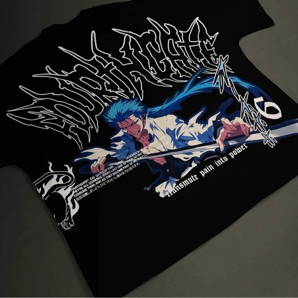 BYSTNDRS FOURTHGATE X BLEACH “GRIMMJOW” TEE LARGE OVERSIZED